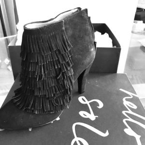 Banana Republic Fringe front suede booties